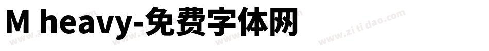 M heavy字体转换